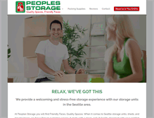 Tablet Screenshot of peoples-storage.com